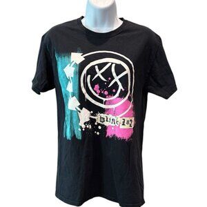Blink-182‎ Graphic Band Tee | Black Cotton Logo Shirt Women’s S 🎸